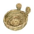 thumbnail image 4 of Rabbit Grass Bed Breathable Pet Hay Bed for Small Animal Guinea Pigs Rabbits Round Opening Style, 4 of 10
