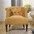 thumbnail image 4 of Katherine Fauteuil d'Appoint Capitonné en Velours Doré, 4 of 10