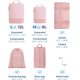 thumbnail image 4 of Juego de 6 cubos de embalaje de compresión para organizadores y almacenamiento, juego de 6 bolsas organizadoras de maletas, artículos esenciales para viajes de crucero, Rosa, 4 of 4