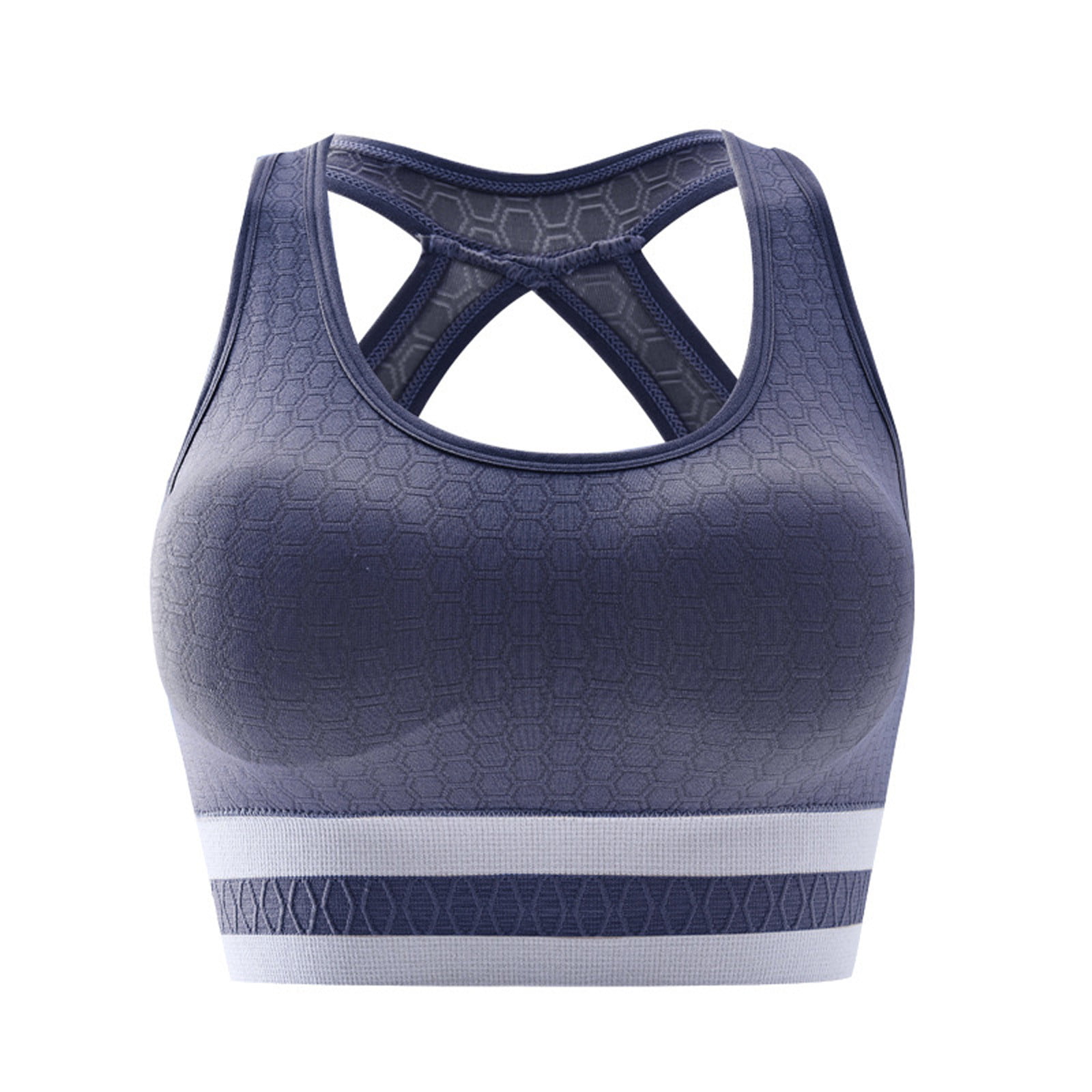 High Impact Sports Bras For Women Support Underwire Cross Back Large Bust  Cool Comfort Molded Cup Light Blue 13 40F