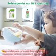 thumbnail image 4 of Dispensador automático de jabón líquido, dispensador de jabón líquido verde de 300 ml con recargable tipo C, dispensador de gel de ducha impermeable IPX4 para cocina y baño, 4 of 5