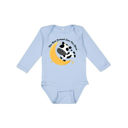 

Inktastic Cow Jumped over the Moon Gift Baby Boy or Baby Girl Long Sleeve Bodysuit