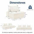 thumbnail image 3 of Sillón FurnitureR Modular de Pana Beige, 3 of 9