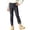 Dark Gray, variant on Girls Fleece Lined Leggings Thick Thermal Tights Kids Winter Soft Full Length Stretchy Pants Size 6 Years