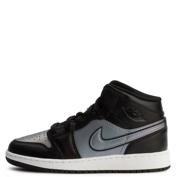 Big Kid's Jordan 1 Mid SE Black/Black-White (IH4106 010) - 5