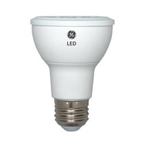 GE LED 7W (50W Equivalent) Daylight Color, Outdoor Rated PAR20 Small Flood Light Bulbs, Medium Base, Dimmable 2pk