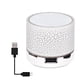 thumbnail image 1 of Sidaley Altavoz Bluetooth Mini altavoz inalámbrico Crack LED TF tarjeta USB Subwoofer portátil MP3 música columna de sonido para PC teléfono móvil Cables de audio/vídeo Blanco, 1 of 6