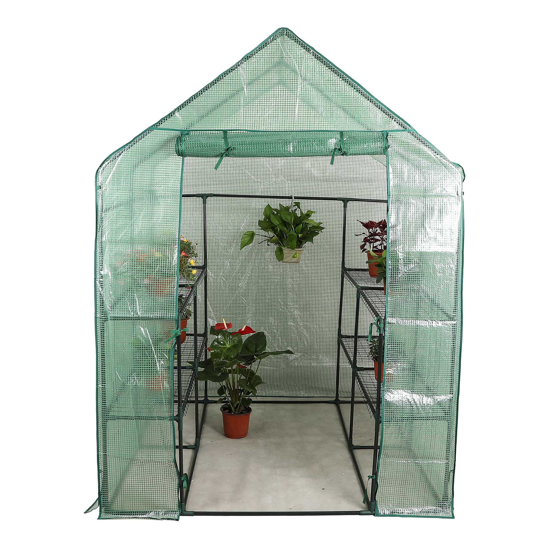 3Tier 8Shelf Portable Outdoor Mini Garden WalkIn Greenhouse, 56" L x