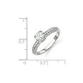 thumbnail image 3 of Solid 925 Sterling Silver CZ Cubic Zirconia Engagement Ring Size 6, 3 of 4