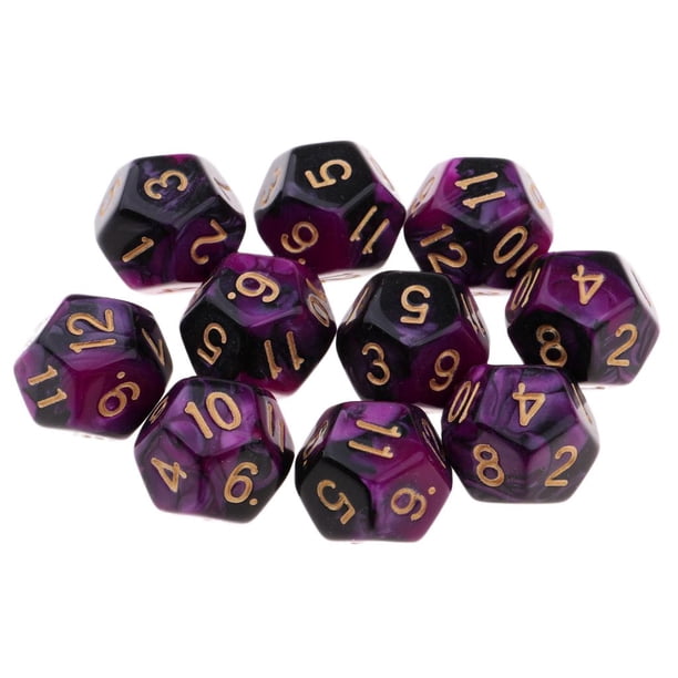 Lot de 10 Jeux D20 twenty sided u0026 D RPG Bleu