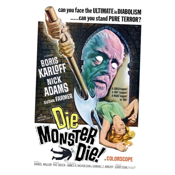 Best Posters Die Monster Die Movie Poster 11Inx17In Mini Poster 11x17 Poster Color Category: Multi, Unframed, Ages: Adults, Rectangle