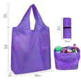 thumbnail image 3 of Happy Date Reusable-Grocery-Bags-Foldable-Machine-Washable-Shopping-Bags-Bulk Colorful 1/5 Pack Extra Large Folding Storage Bag Sturdy Lightweight Polyester Fabric, 3 of 10