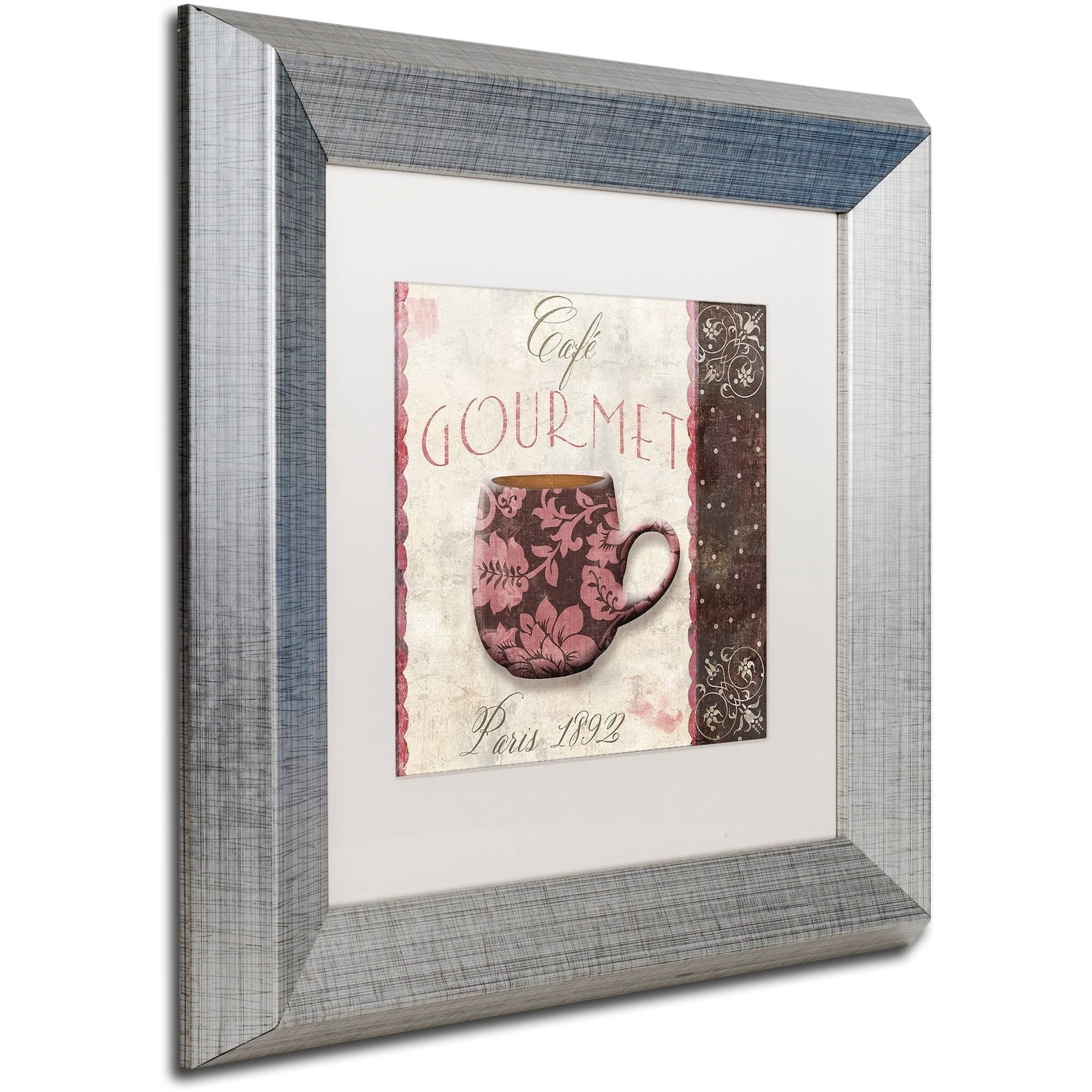 Trademark Fine Art "Patisserie XIII" Canvas Art by Color Bakery White Matte, Silver Frame