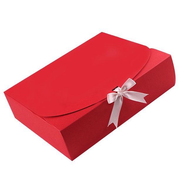Bearachild Caja de regalo de 5 uds., caja de recuerdo de papel para cumpleaños, cajas de embalaje de regalo de aniversario de fiesta con cinta, Kits de decoración para fiestas Rojo S Bearachild HA005885-07