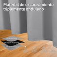thumbnail image 2 of Cortinas Blackout para Recamara 2 Paneles, Cortinas Opacas con Aislamiento Térmico, con Ojales en la Parte Superior, Suave 100% Poliéster Tela Impermeable, Cortina para Salón, Dormitorio, Gris, 2 of 4