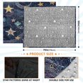 thumbnail image 3 of Camping Quilt Ultralight 70*55in Flannel Fabric Ultra-soft, Warm and Lightweight Camping Blanket Packable Fluorescent Blanket Minimalist Holiday Gifts Milky Way Moon, 3 of 8
