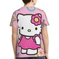 thumbnail image 2 of Hello Kitty T Shirts For Girls Boys, 3d Print Cartoon Graphics T Shirt, Youth Crewneck T-Shirt, Unisex Short Sleeve Top Tees Age 4-16 Years, 2 of 7