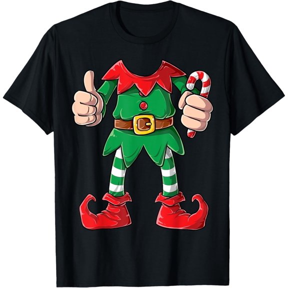 Elf Costume Christmas Elves Boys Girls Funny Xmas Holiday T-Shirt