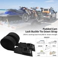 thumbnail image 4 of 1 par de correas universales de amarre de nailon para techo de camión de coche, bicicletas de liberación rápida, equipaje, canoa, tablas de Ropa Deportiva, Zapatos Bolsa de pelusa de 300 cm NO1 Yuarrent  OD026413-02, 4 of 6