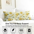 thumbnail image 3 of Lemon Print Body Pillow Cover - Soft & Breathable Fabric, Hidden Zipper, 20"x54", Cute Fruit & Floral Design - Perfect Gift for Lemon Lovers, Summer Decor, Side Sleepers & Pregnancy Support, 3 of 7