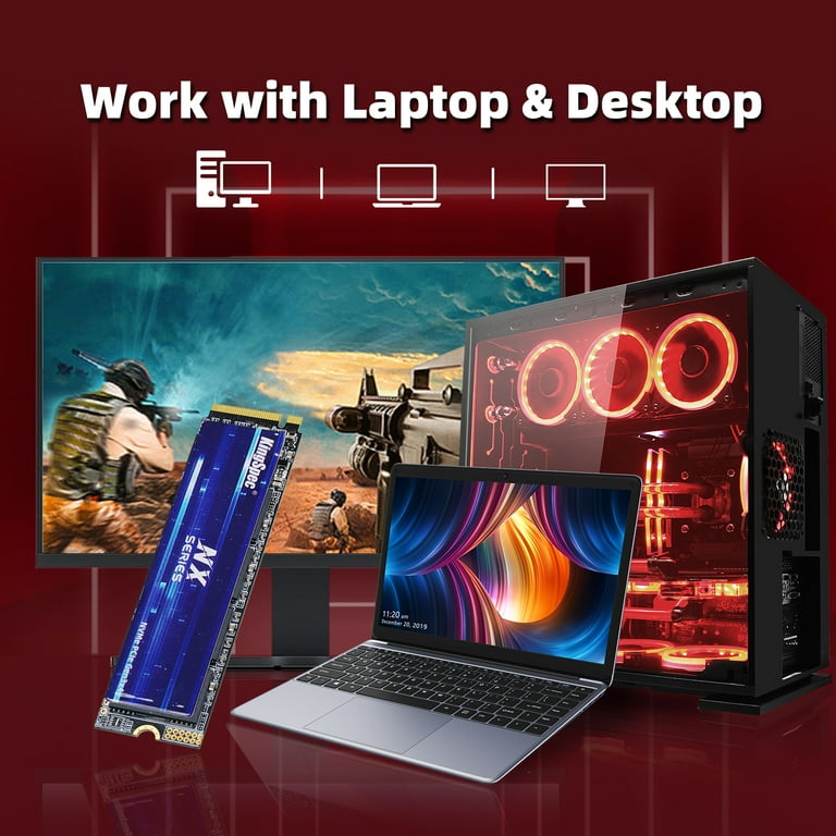 KingSpec NX 512GB Gen3x4 NVMe M.2 SSD -Up to 3500MB/s, 3D NAND