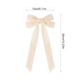 thumbnail image 3 of OCCOA Velvet Bow Christmas Tree Wreath Decorative Pre-Tied Ribbon Ornament for Door Mantel Window Gift Wrapping Home Party Decor Xmas Present, Beige, 3 of 6