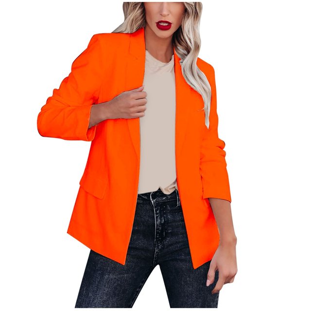 Pntutb - Chaqueta de manga larga con cuello vuelto para mujer, para mujer Pntutb Pntutb-6737