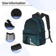thumbnail image 5 of Haiem Farm Dog Duck Moonlight Lightweight Backpack for School, Classic Basic Water Resistant Casual Daypack for Travel with Bottle Side Pockets, 5 of 8