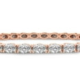 thumbnail image 4 of Diamond Tennis Bracelet | 10 Ct EGL Certified Lab Grown Diamond Bracelet Line 7" | 14K in Rose Gold | Aldea Oval Lab Diamond Tennis Bracelet | Prong Settings | FG-VS1-VS2 Quality | Friendly Diamonds, 4 of 7