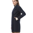 thumbnail image 4 of Manteau Trench Raglan à Revers Croisé pour Femme Bleu P (US 6), 4 of 6