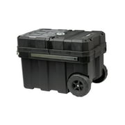 HART 24in Rolling Tool Box, Portable Black Resin Toolbox