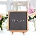 thumbnail image 4 of LABSERRON 1Set Sturdy Wooden Frame Felt Letter Board with Letters and Easel Stand for Desktop Use, 4 of 6