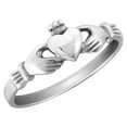 thumbnail image 1 of Childrens Claddagh Ring in 14K White Gold, 1 of 1