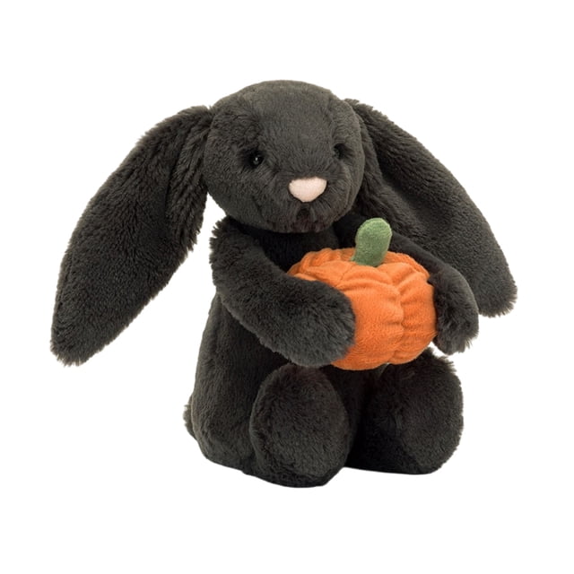Jellycat Lapin Citrouille en Peluche Jouet en Peluche Lapin Noir d'Halloween