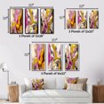 thumbnail image 4 of Designart "Luscious Interlude Divine Secrets in Abstract I" Abstract Painting Wall Art Set Of 3 - Modern Pink Gallery Wall Set For Home Decor, 4 of 6