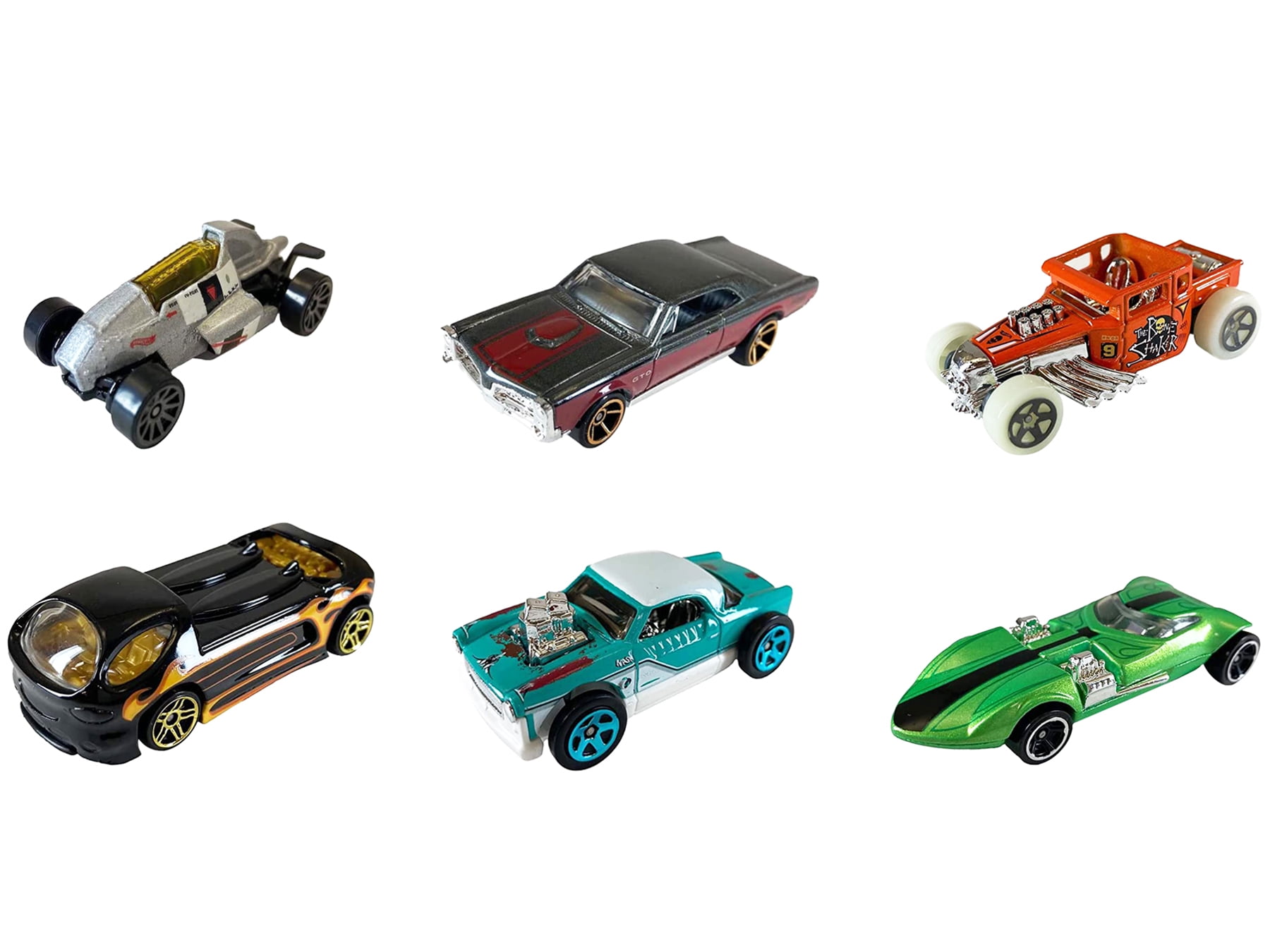 Diecast "Hot Wheels Legends" 6 piece Set Diecast Model Cars by Hot Wheels