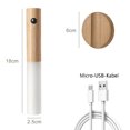 thumbnail image 3 of LED en Bois USB Rechargeable Lampe de Capteur de Mur - Frêne, 3 of 5