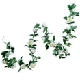 thumbnail image 1 of CIMAXIC wedding 2.2m Artificial Flower String Garlands Wedding 16 Heads Rose Vines Rattan for Valentine's Day Home Party Balcony Table Decorations (Ivory),86.61"X2.36"X2.36", 1 of 5