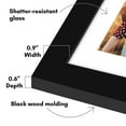 thumbnail image 3 of Americanflat 4x6 Picture Frame with Shatter-Resistant Glass Double Fits Two Photos One Signature Wall - Black, 3 of 5