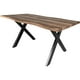 thumbnail image 2 of Mesa Comedor Rustica Tipo Madera 1.60m 6 Personas Acero, 2 of 5