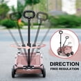 thumbnail image 5 of Pet Stroller Wagon, Dog Strollers for Small Dogs, Foldable Multifunctional Shopping Carts _ #03 _ A _ Pink, 5 of 8