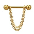 thumbnail image 2 of jiaroswwei 1Pc Fashion Multilayer Chain Drop Nipple Bar Ring Barbell Body Piercing Jewelry, 2 of 7