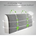 thumbnail image 5 of Single Bed Headboard Cover,Solid Color Elastic Protection Bed Headboard Cover Used For Bedroom Decoration Light Grey 120cm(43.3"-55.1"), 5 of 5