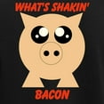 thumbnail image 3 of CafePress - What's Shakin' Bacon Women's Dark Pajamas - Women's Short Sleeve Print T-Shirt and Pants Dark Cotton Pajama Set, 3 of 7