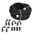 thumbnail image 3 of Fuel Line Kit, Fuel Line Adapter Kit Rustproof High Strength 6AN 10pcs Fitting Black Anodized  for Marine for Car, 3 of 7