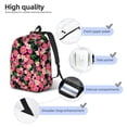 thumbnail image 4 of Yiaed Blooming Meadow Print Backpack, Premium Laptop Backpack, Travel Backpack for Women, Lightweight Backpacks, Comfortable Back Pack-Small, 4 of 7