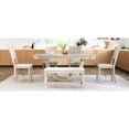 thumbnail image 7 of Half Round Legs 6 Dining Collection, Solid Wood Table, Upholstered Chairs & Bench Furniture,, 7 of 7
