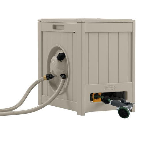 Suncast Plastic Hose Reel with Automatic Rewind by Suncast