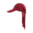 thumbnail image 2 of Women Muslim Headscarf Hat Pre Tied Hair Loss Turban Solid Color Chemo Baseball Cap Slouchy Bonnet Head Cover, 2 of 7