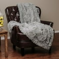 thumbnail image 3 of Chanasya Super Soft Shaggy Longfur Throw Blanket | Snuggly Fuzzy Faux Fur Lightweight Warm Elegant Cozy Plush Sherpa Fleece Microfiber Blanket | For Couch Bed Chair Photo Props - 60 "x 70" - Black, 3 of 4